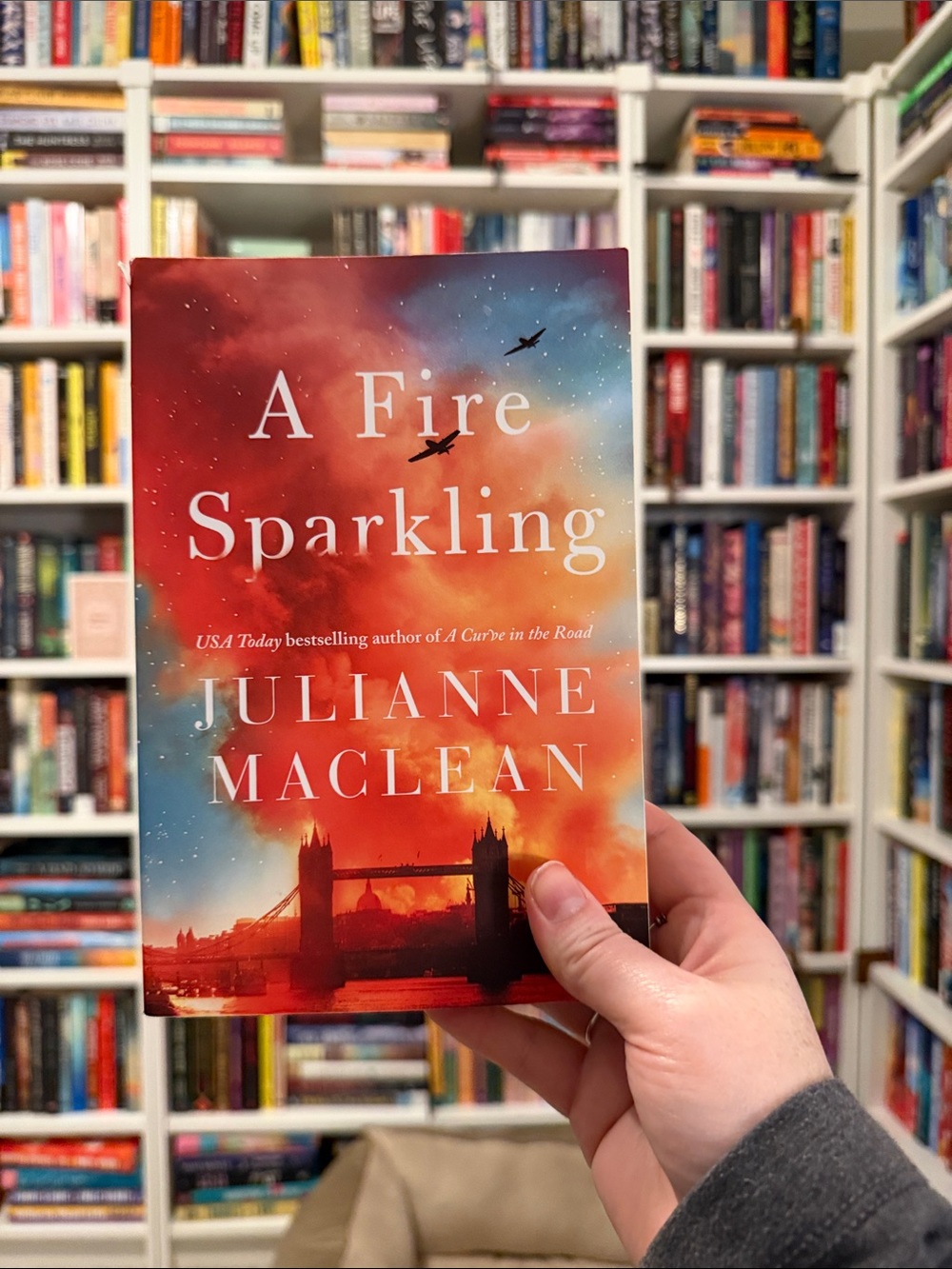 A Fire Sparkling by Julianne MacLean - Red Orange Blue Paperback